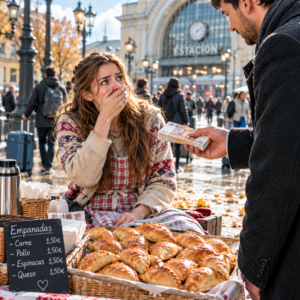 “Me llevo todas las empanadas”, dijo el hombre que después descubrí que era millonario. Meses más tarde, su madre seguía convencida de que yo quería aprovecharme de él y llegó a decir: “Una mujer como tú nunca pertenecerá a esta familia”. Yo sólo respondí: “No necesito convencerla”. Guardé silencio… sin saber que un anillo, una enfermedad y un secreto terminarían cambiando su manera de mirarme.